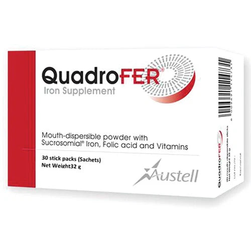 Austell QuadroFer | Sucrosomial Iron for TTC & Pregnancy – 30 Sachets