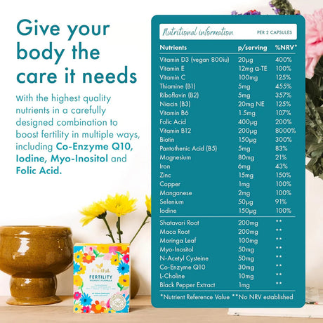 Vegan Female Fertility Supplement – Fruitful® Fertility