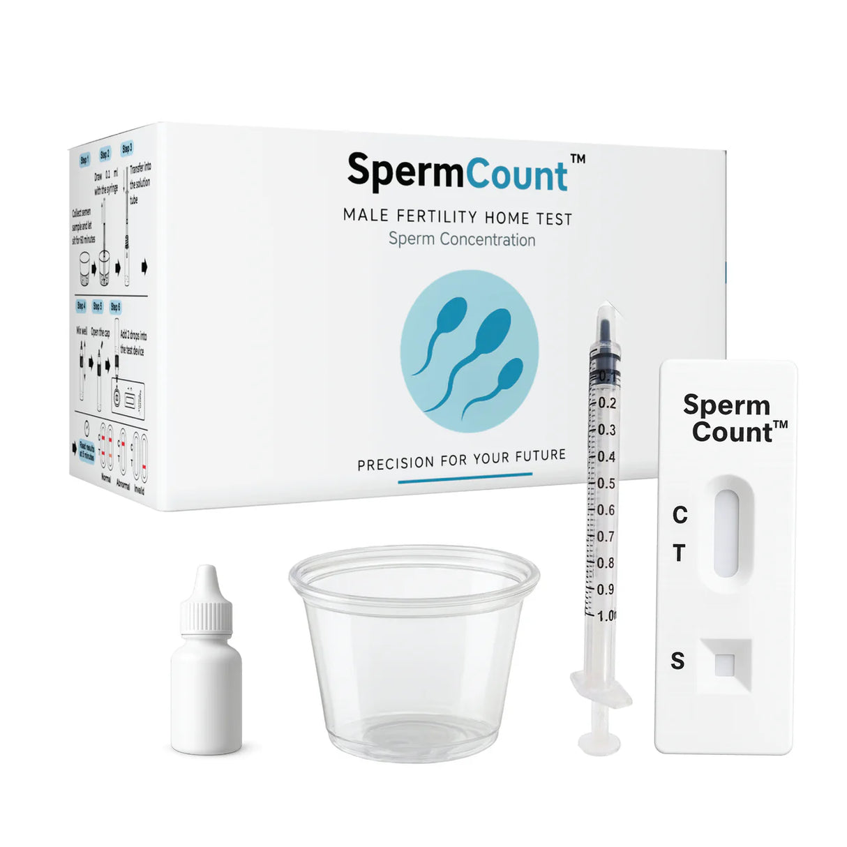 SpermCount Male Fertility Home Test – 1 Test Kit